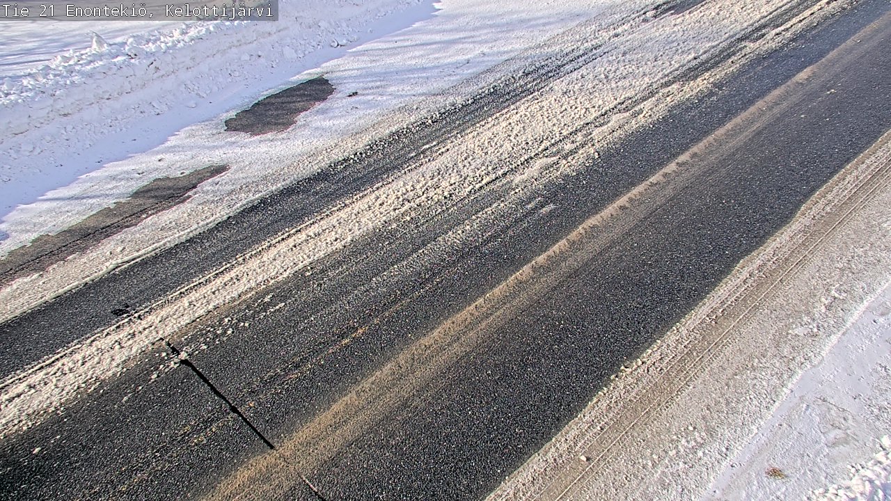 Weather Camera Image Road 21 Enontekiö, Kelottijärvi, Enontekiö, Lappi