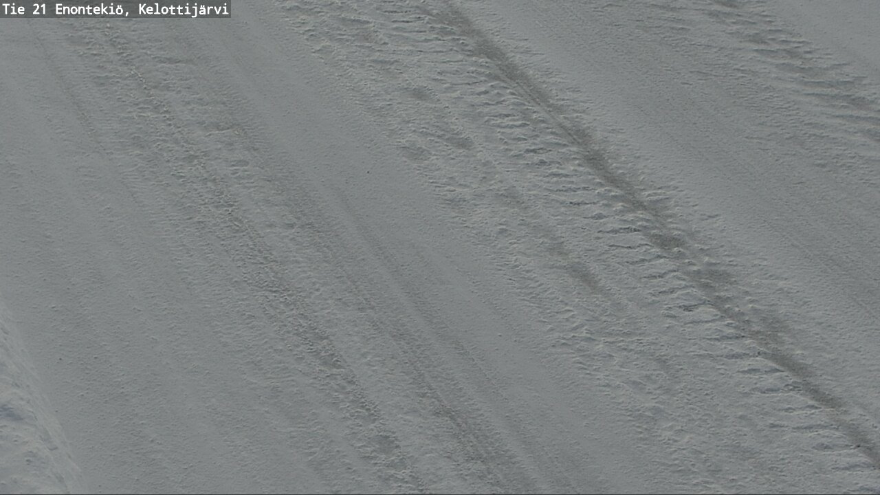 Weather Camera Image Road 21 Enontekiö, Kelottijärvi, Enontekiö, Lappi