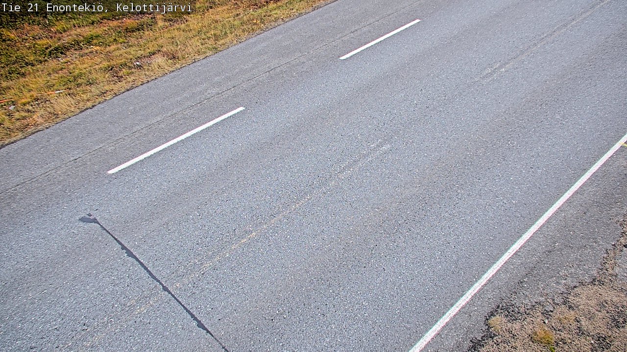 Weather Camera Image Road 21 Enontekiö, Kelottijärvi, Enontekiö, Lappi