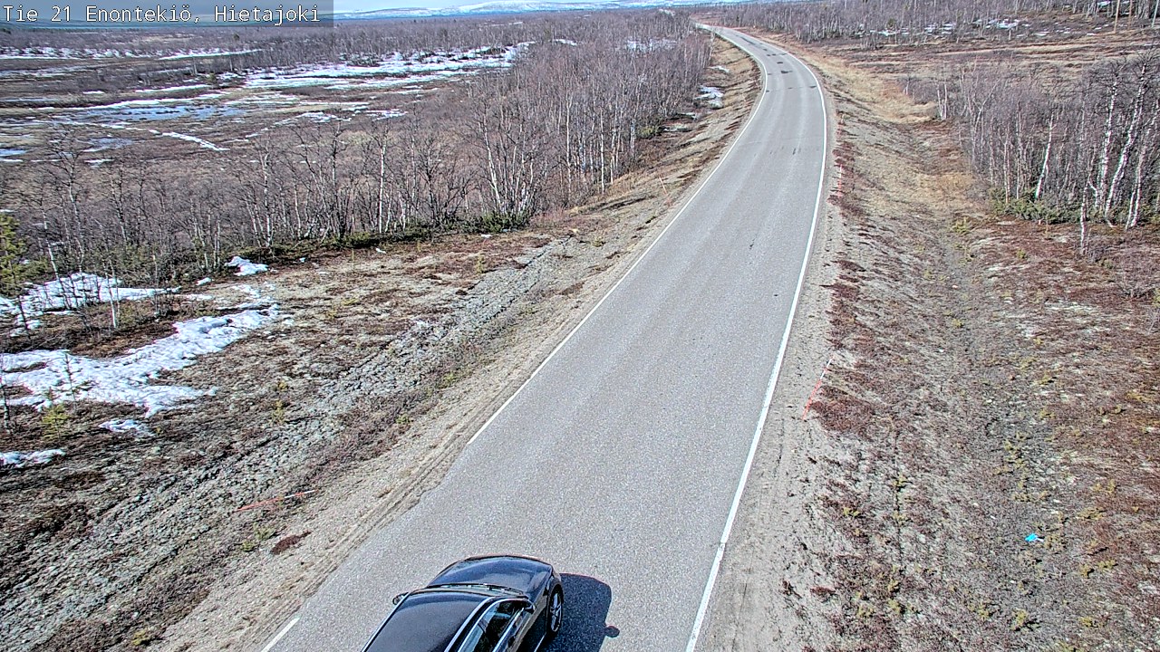 Weather Camera Image Road 21 Enontekiö, Hietajoki, Enontekiö, Lappi