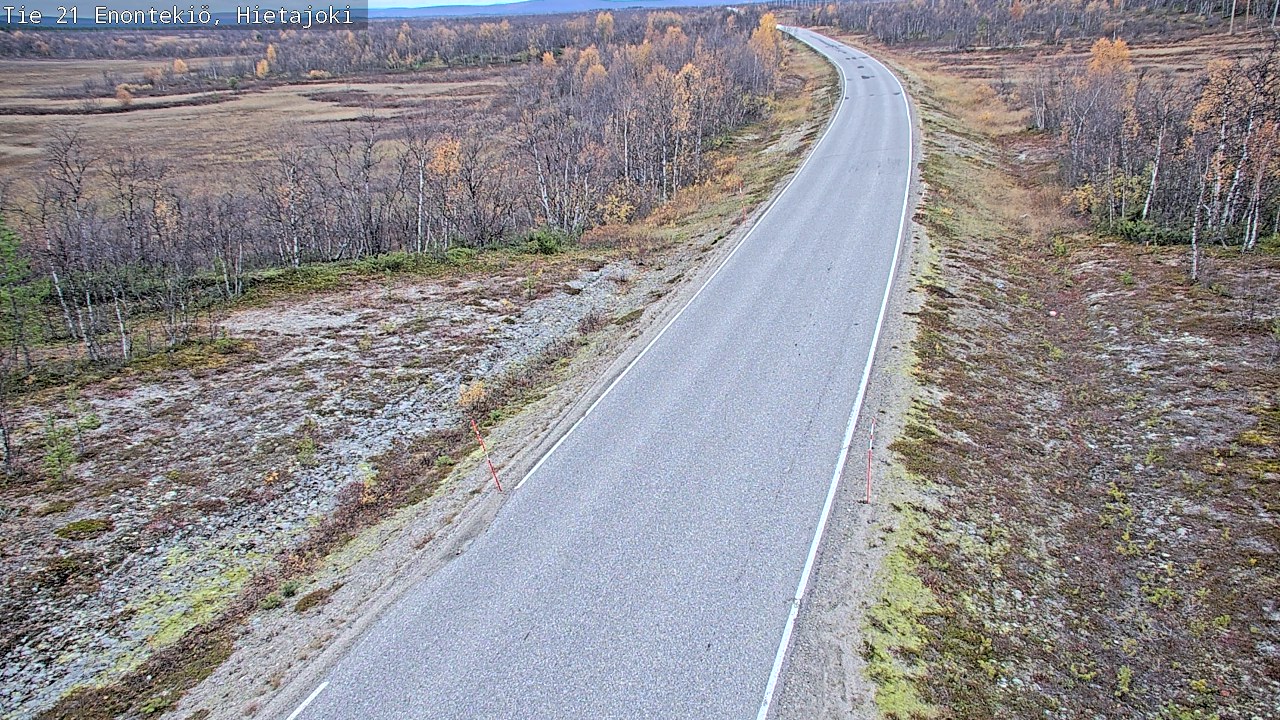Weather Camera Image Road 21 Enontekiö, Hietajoki, Enontekiö, Lappi