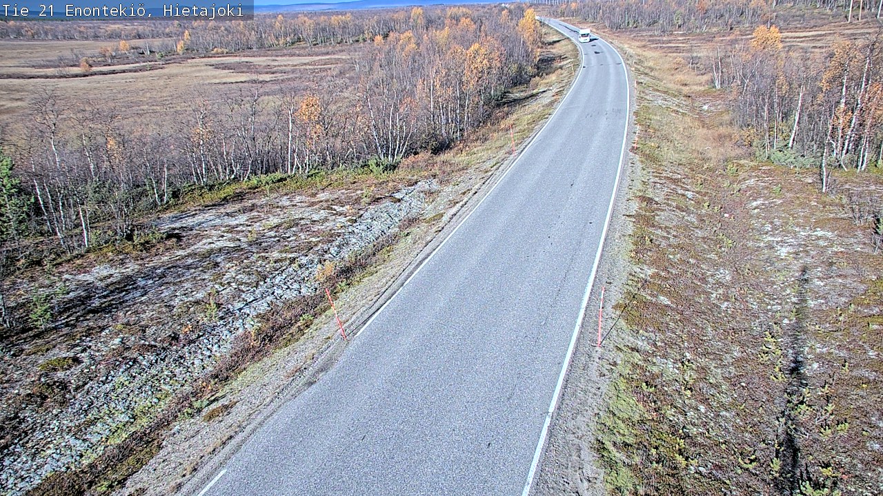 Weather Camera Image Road 21 Enontekiö, Hietajoki, Enontekiö, Lappi