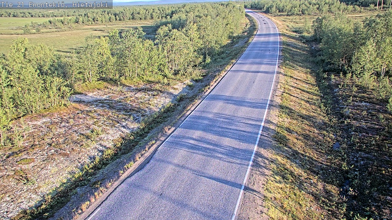 Weather Camera Image Road 21 Enontekiö, Hietajoki, Enontekiö, Lappi