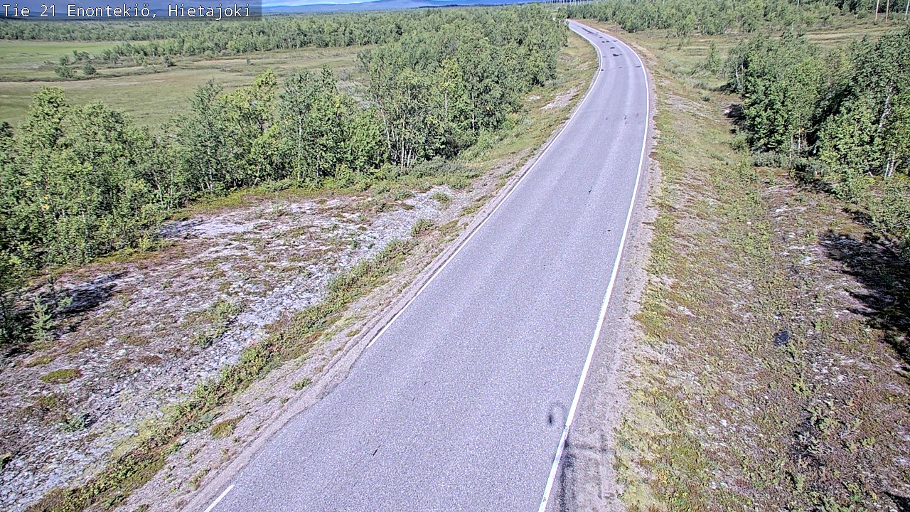 Weather Camera Image Road 21 Enontekiö, Hietajoki, Enontekiö, Lappi