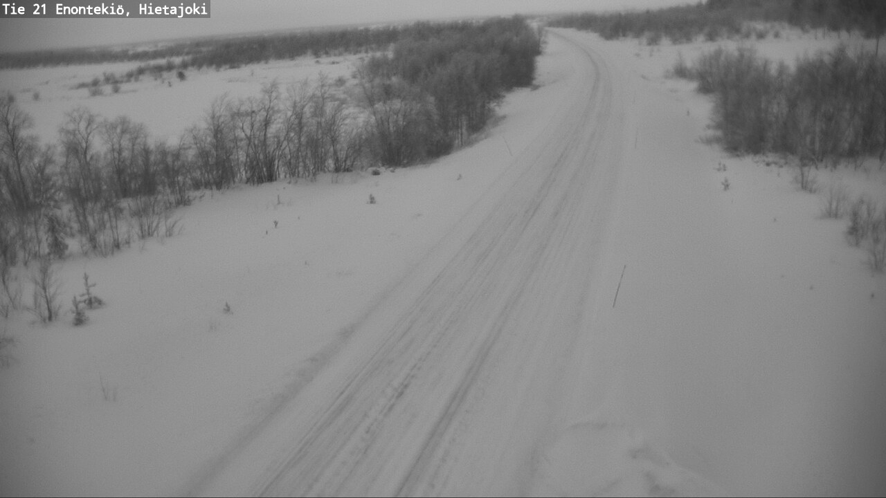 Weather Camera Image Väg 21 Enontekis, Hietajoki, Enontekiö, Lappi
