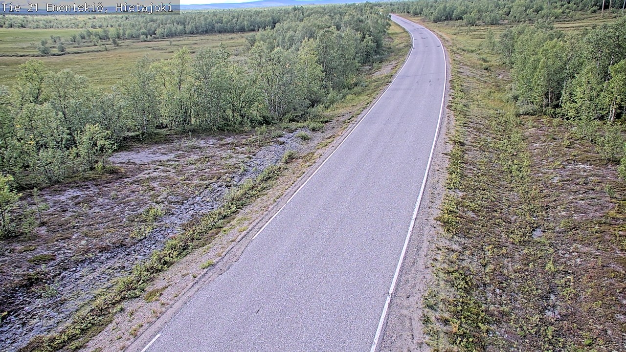 Weather Camera Image Road 21 Enontekiö, Hietajoki, Enontekiö, Lappi