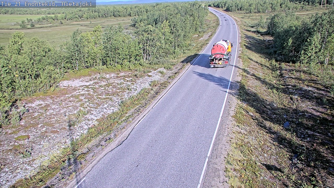 Weather Camera Image Road 21 Enontekiö, Hietajoki, Enontekiö, Lappi