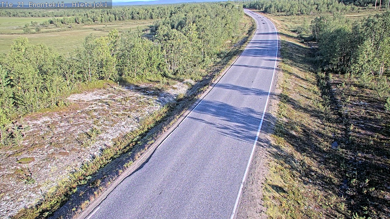 Weather Camera Image Road 21 Enontekiö, Hietajoki, Enontekiö, Lappi