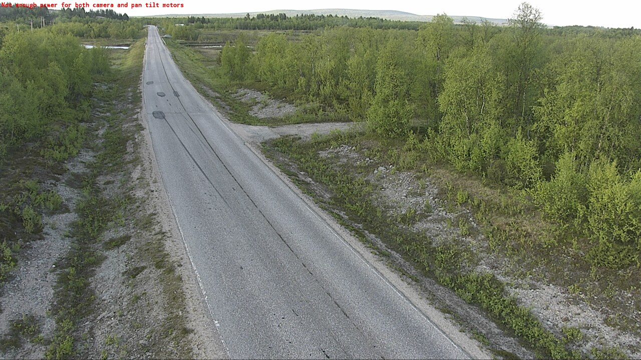 Weather Camera Image Road 21 Enontekiö, Hietajoki, Enontekiö, Lappi