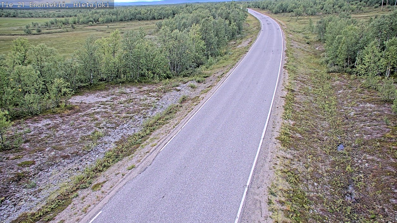 Weather Camera Image Road 21 Enontekiö, Hietajoki, Enontekiö, Lappi