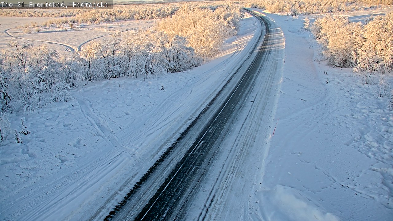 Weather Camera Image Väg 21 Enontekis, Hietajoki, Enontekiö, Lappi