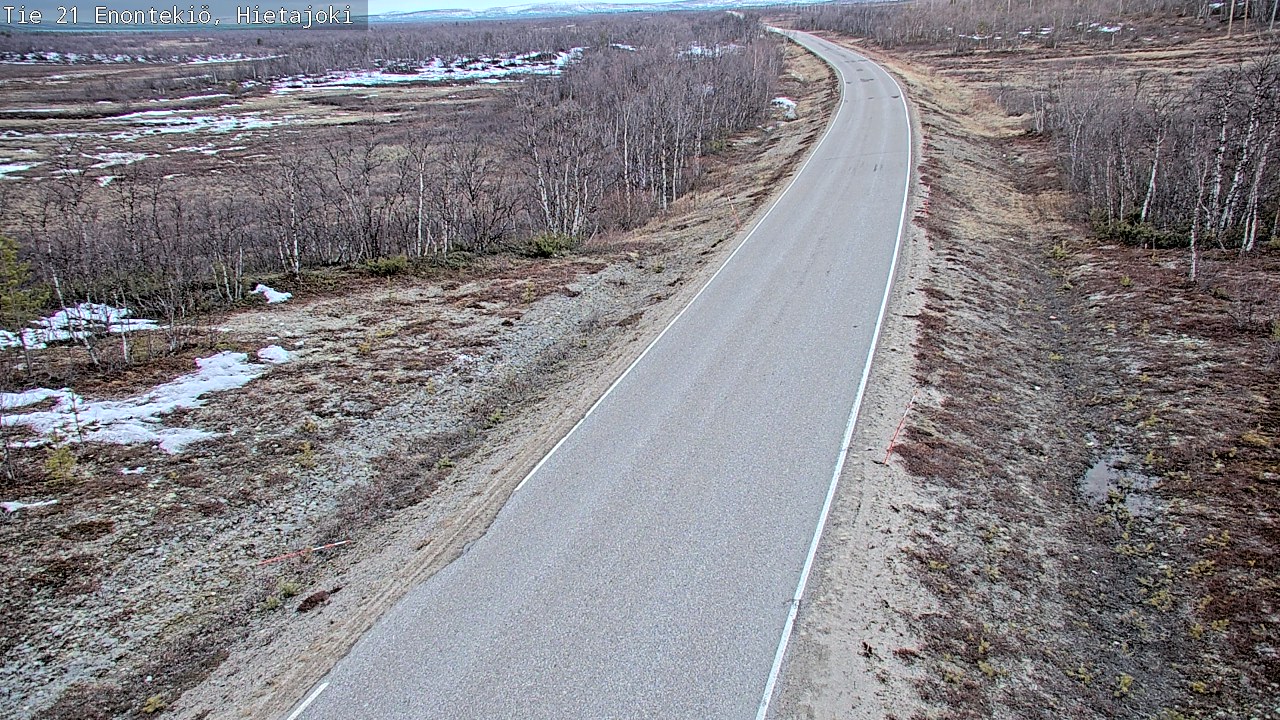 Weather Camera Image Road 21 Enontekiö, Hietajoki, Enontekiö, Lappi