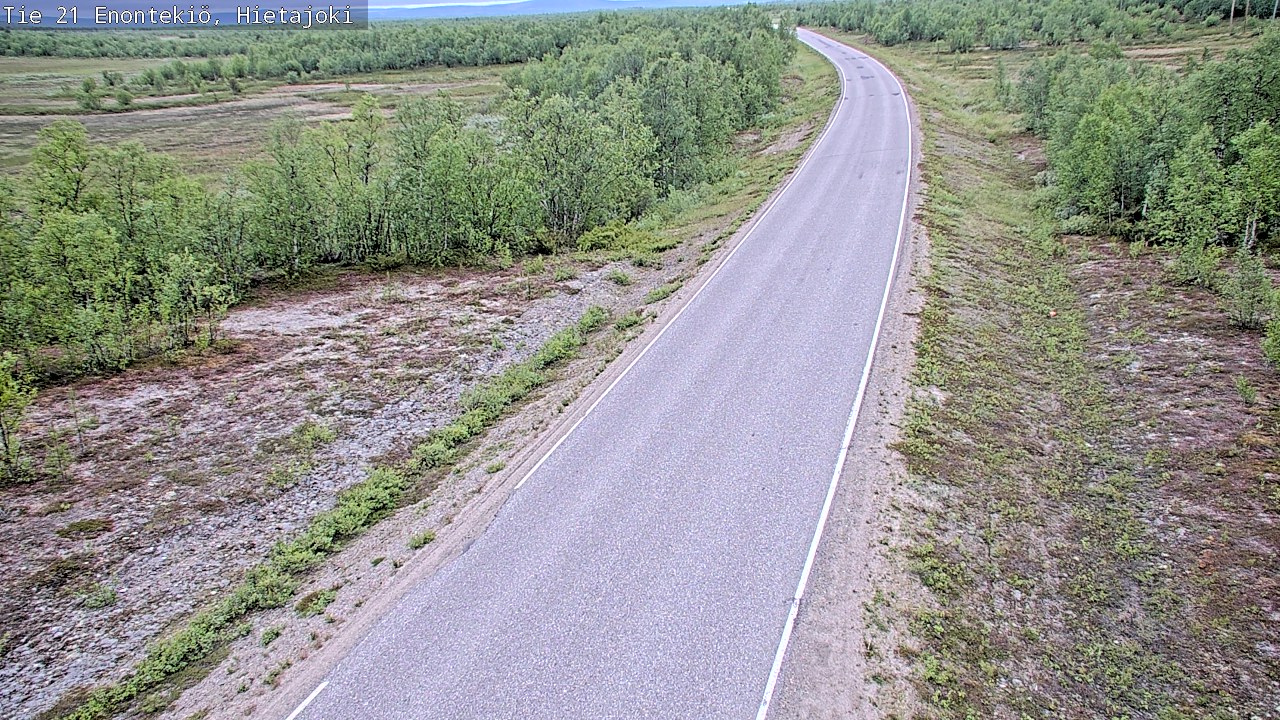 Weather Camera Image Road 21 Enontekiö, Hietajoki, Enontekiö, Lappi