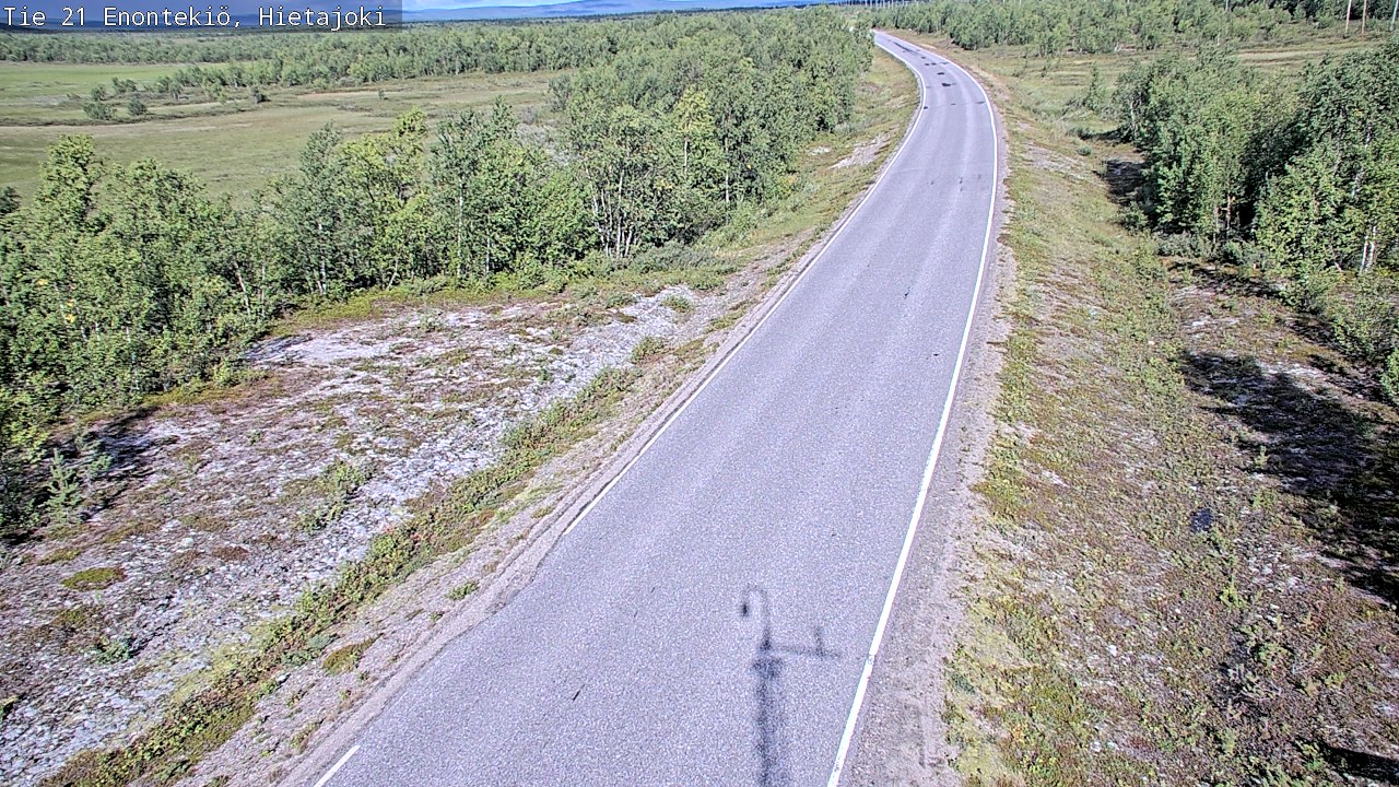 Weather Camera Image Road 21 Enontekiö, Hietajoki, Enontekiö, Lappi