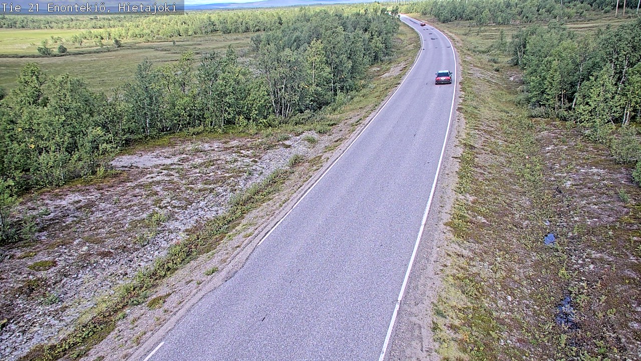 Weather Camera Image Road 21 Enontekiö, Hietajoki, Enontekiö, Lappi