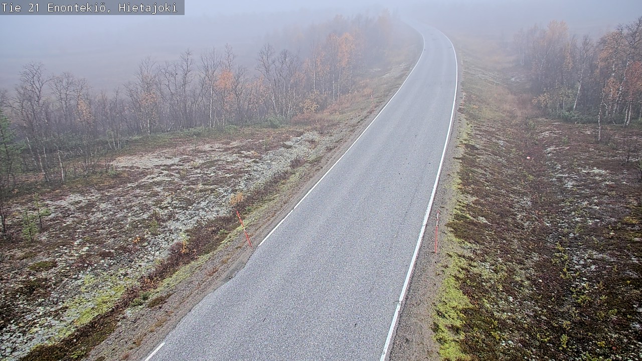 Weather Camera Image Road 21 Enontekiö, Hietajoki, Enontekiö, Lappi