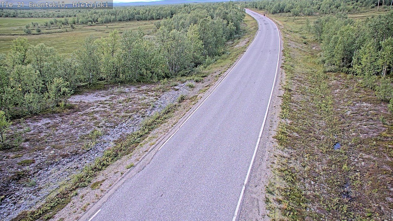 Weather Camera Image Road 21 Enontekiö, Hietajoki, Enontekiö, Lappi