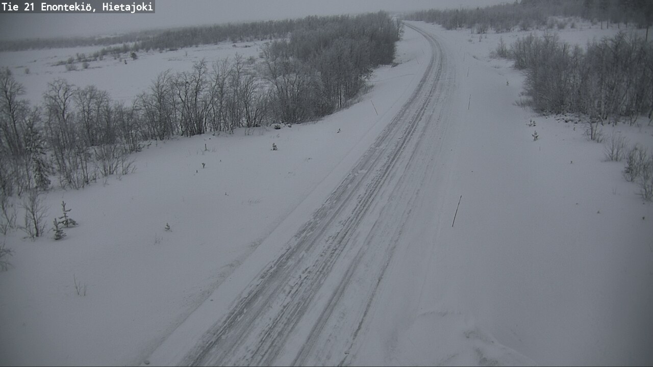 Weather Camera Image Väg 21 Enontekis, Hietajoki, Enontekiö, Lappi