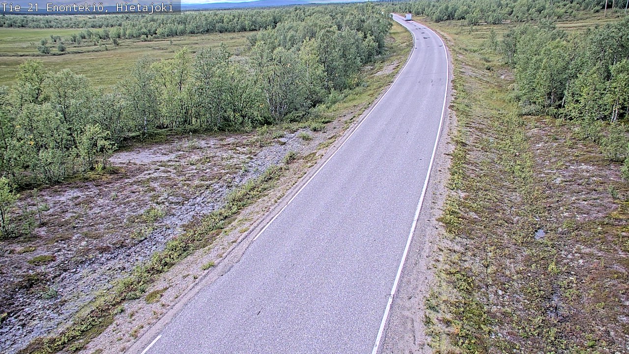 Weather Camera Image Road 21 Enontekiö, Hietajoki, Enontekiö, Lappi