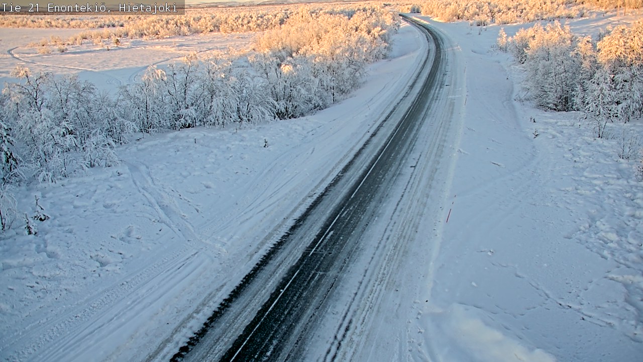 Weather Camera Image Väg 21 Enontekis, Hietajoki, Enontekiö, Lappi