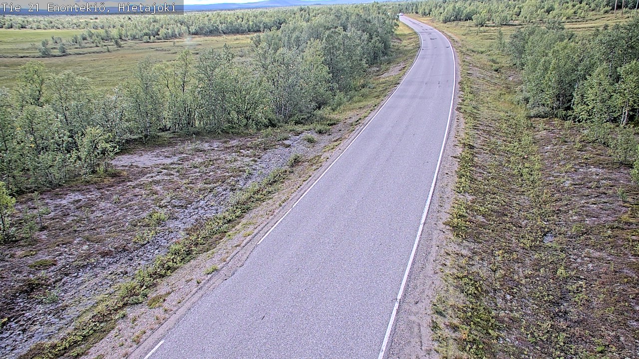 Weather Camera Image Road 21 Enontekiö, Hietajoki, Enontekiö, Lappi
