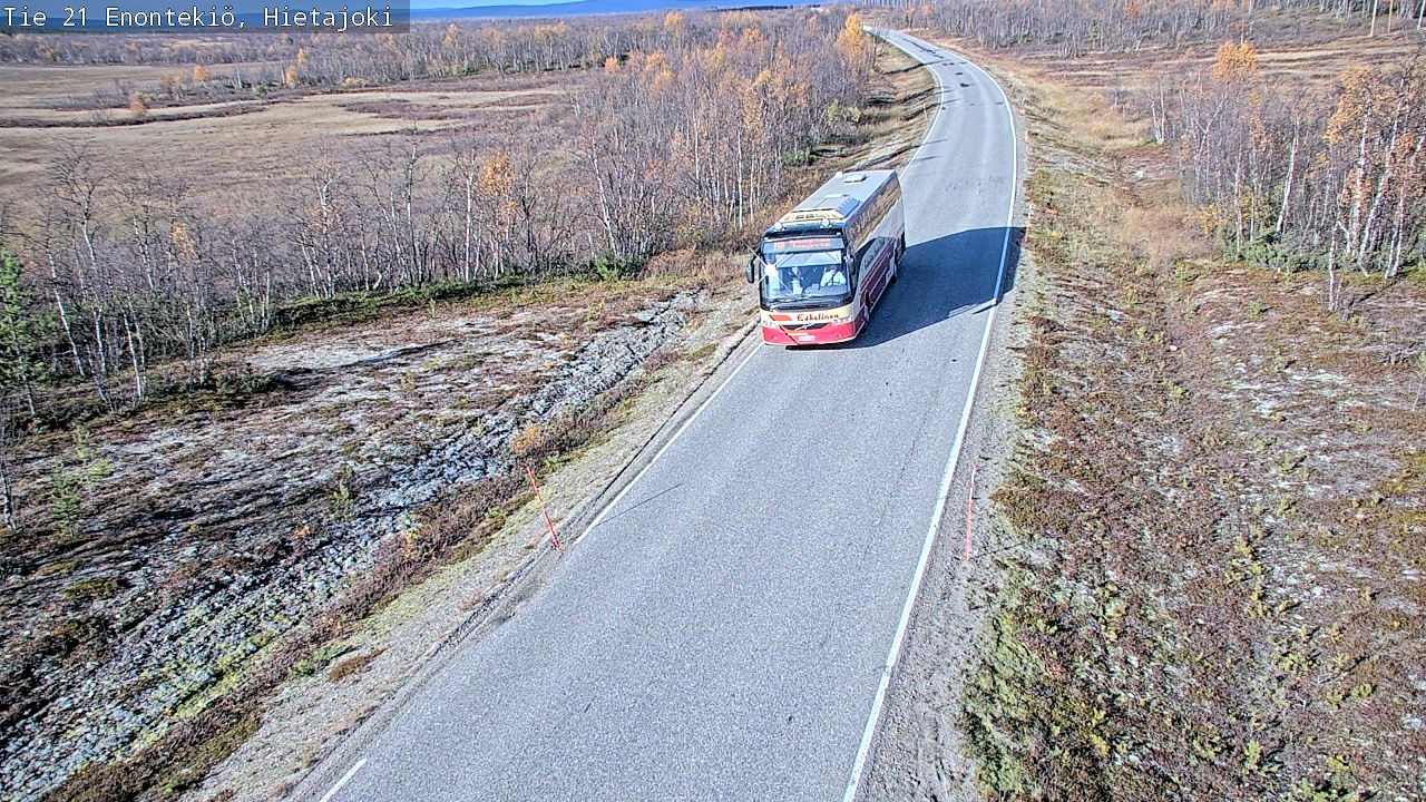 Weather Camera Image Road 21 Enontekiö, Hietajoki, Enontekiö, Lappi
