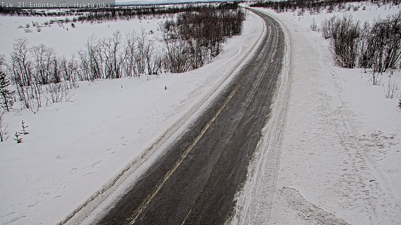 Weather Camera Image Road 21 Enontekiö, Hietajoki, Enontekiö, Lappi