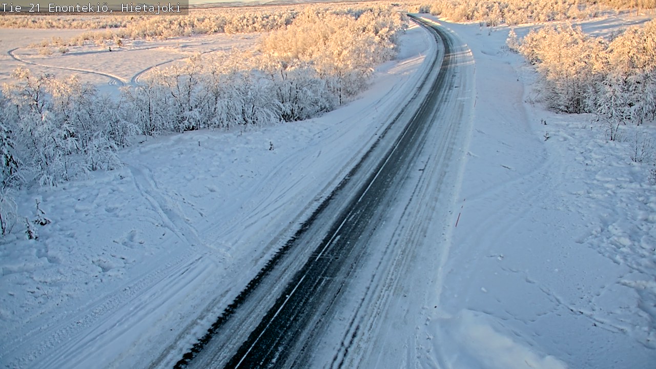 Weather Camera Image Väg 21 Enontekis, Hietajoki, Enontekiö, Lappi