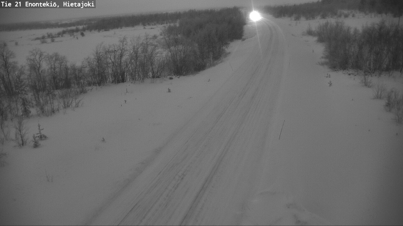 Weather Camera Image Väg 21 Enontekis, Hietajoki, Enontekiö, Lappi