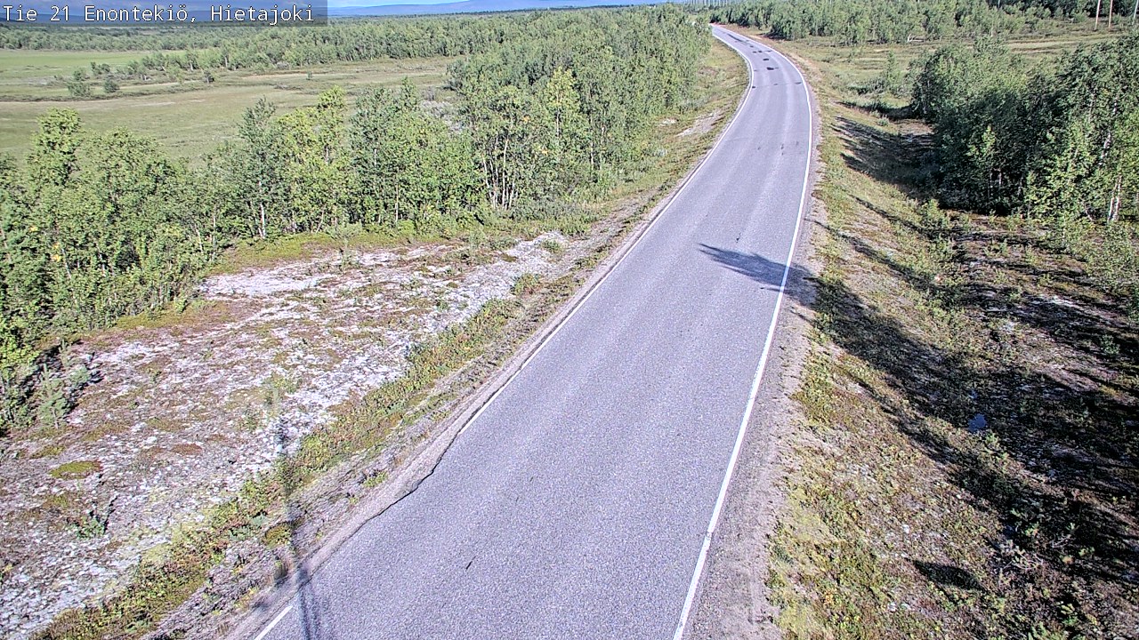 Weather Camera Image Road 21 Enontekiö, Hietajoki, Enontekiö, Lappi