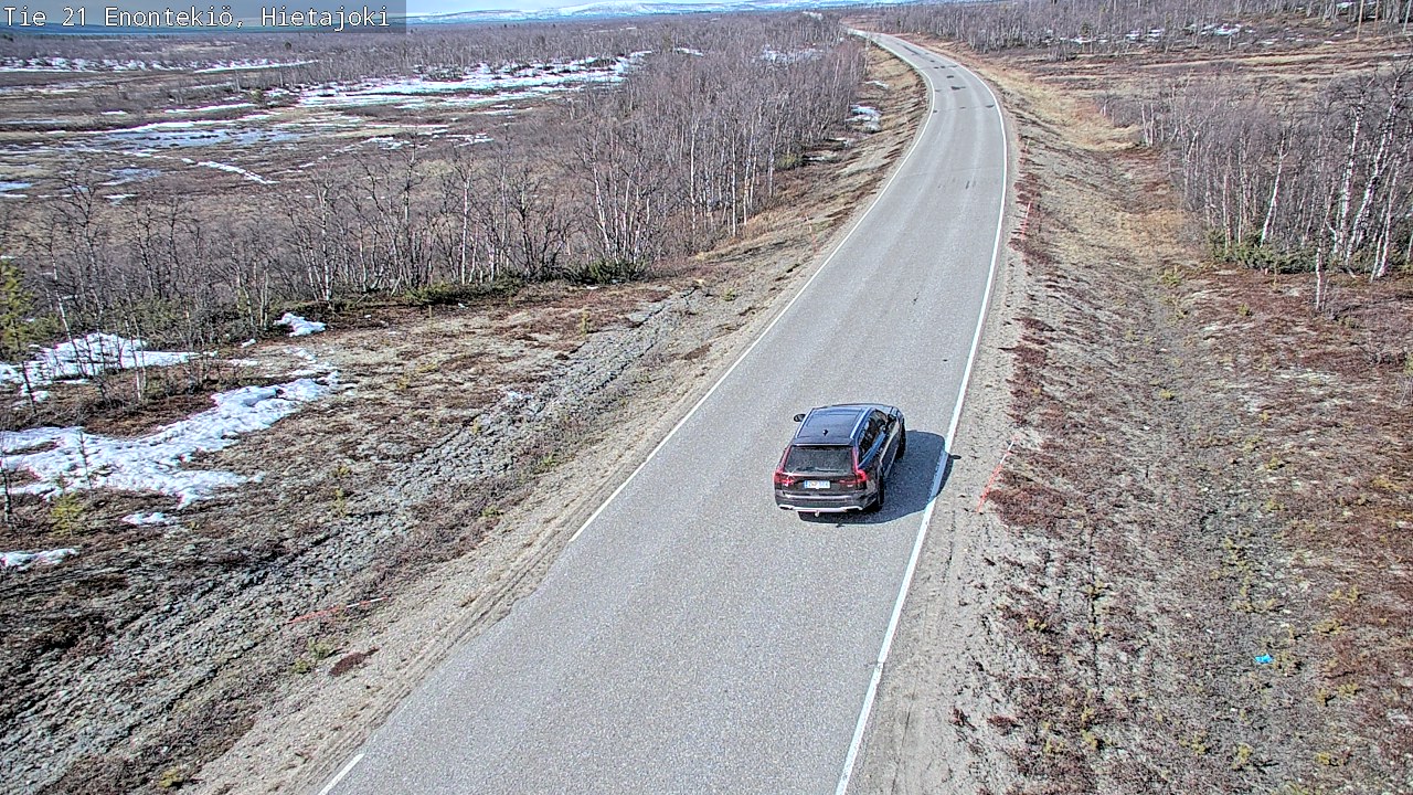 Weather Camera Image Road 21 Enontekiö, Hietajoki, Enontekiö, Lappi