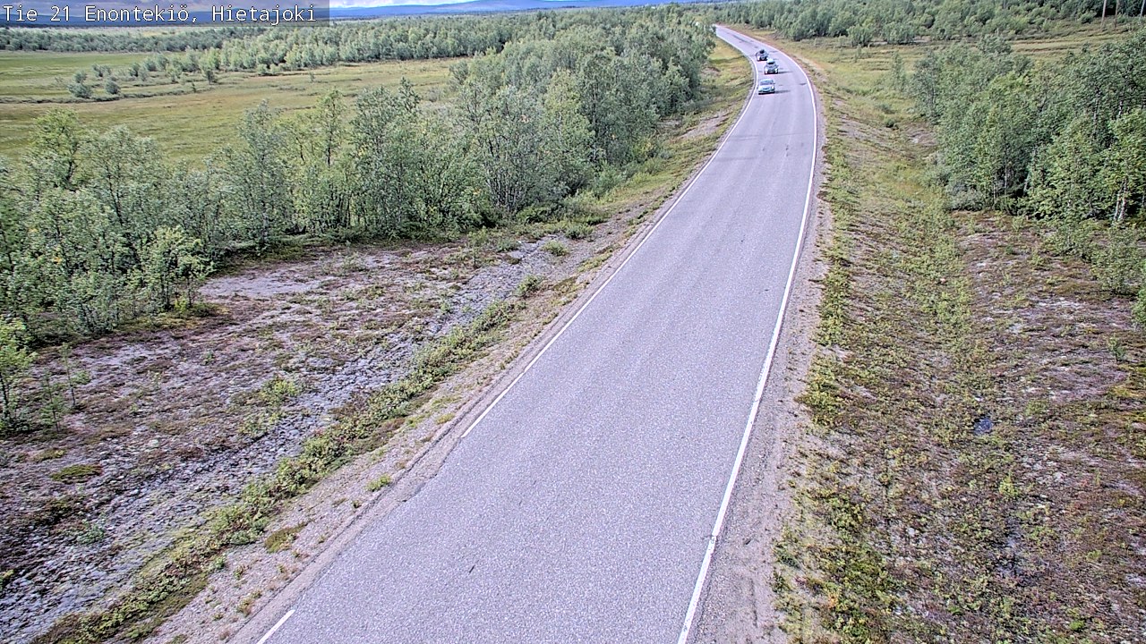 Weather Camera Image Road 21 Enontekiö, Hietajoki, Enontekiö, Lappi
