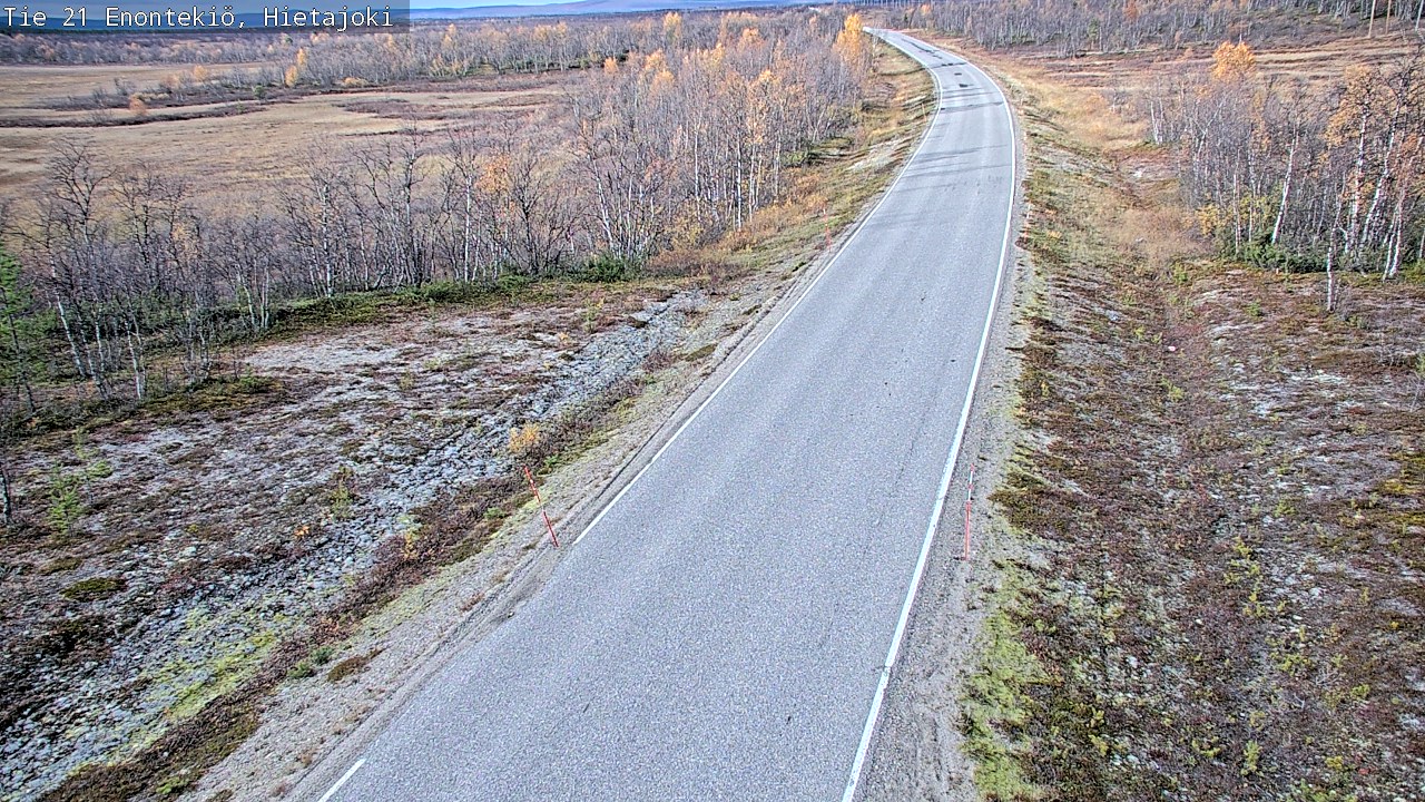 Weather Camera Image Road 21 Enontekiö, Hietajoki, Enontekiö, Lappi