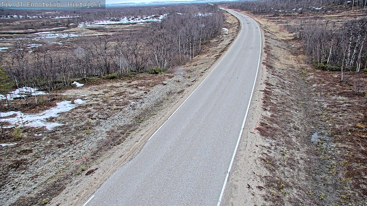 Weather Camera Image Road 21 Enontekiö, Hietajoki, Enontekiö, Lappi