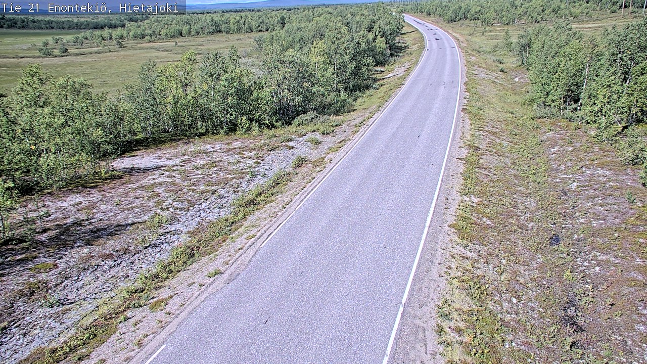 Weather Camera Image Road 21 Enontekiö, Hietajoki, Enontekiö, Lappi