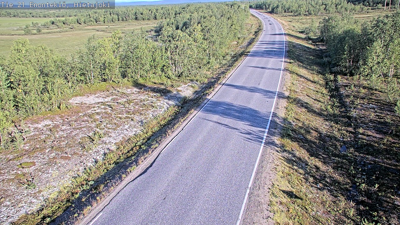 Weather Camera Image Road 21 Enontekiö, Hietajoki, Enontekiö, Lappi