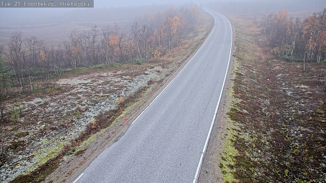 Weather Camera Image Road 21 Enontekiö, Hietajoki, Enontekiö, Lappi