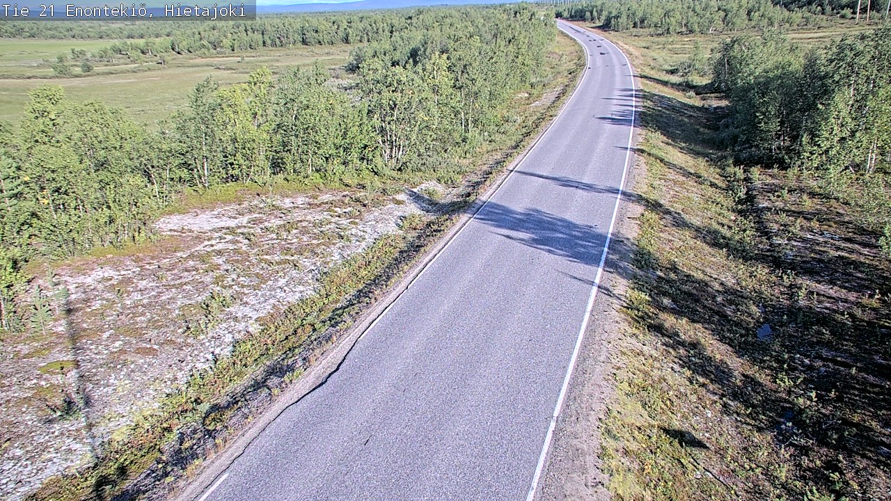 Weather Camera Image Road 21 Enontekiö, Hietajoki, Enontekiö, Lappi