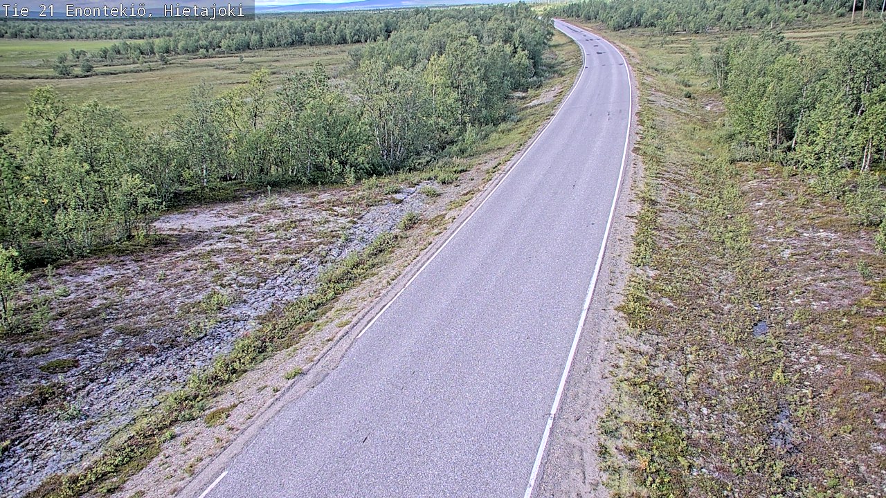 Weather Camera Image Road 21 Enontekiö, Hietajoki, Enontekiö, Lappi