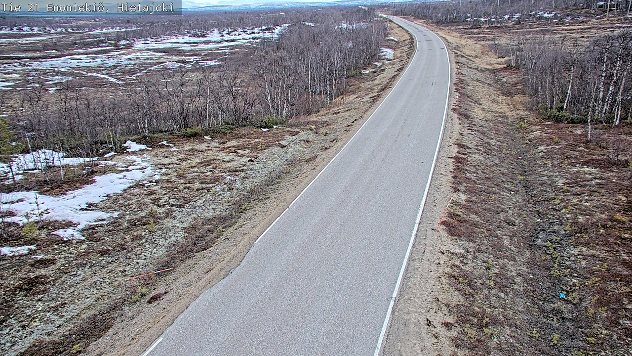 Weather Camera Image Road 21 Enontekiö, Hietajoki, Enontekiö, Lappi