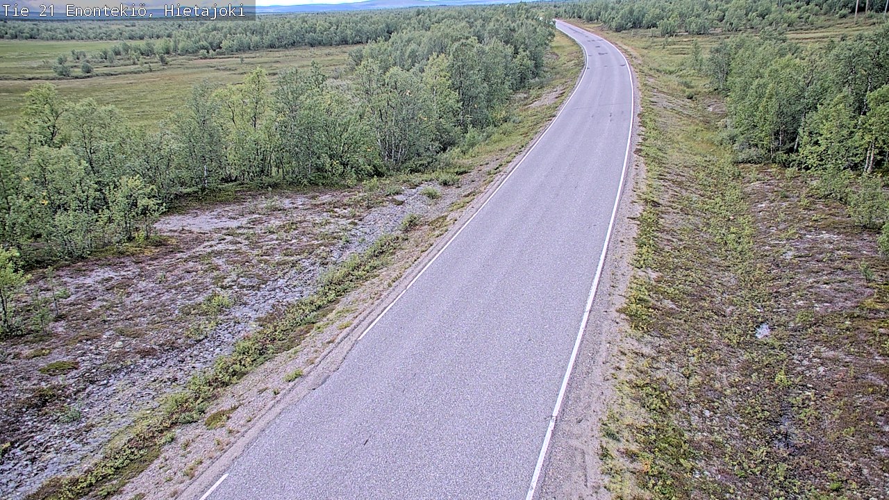 Weather Camera Image Road 21 Enontekiö, Hietajoki, Enontekiö, Lappi