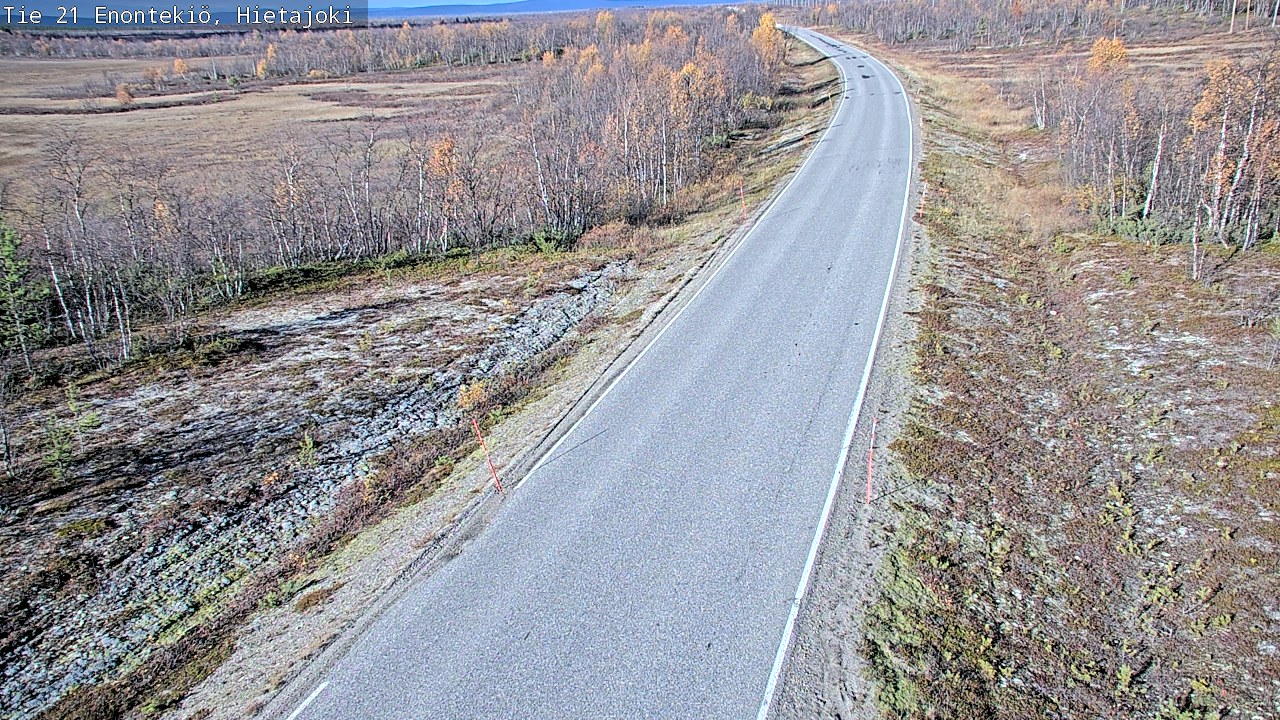 Weather Camera Image Road 21 Enontekiö, Hietajoki, Enontekiö, Lappi