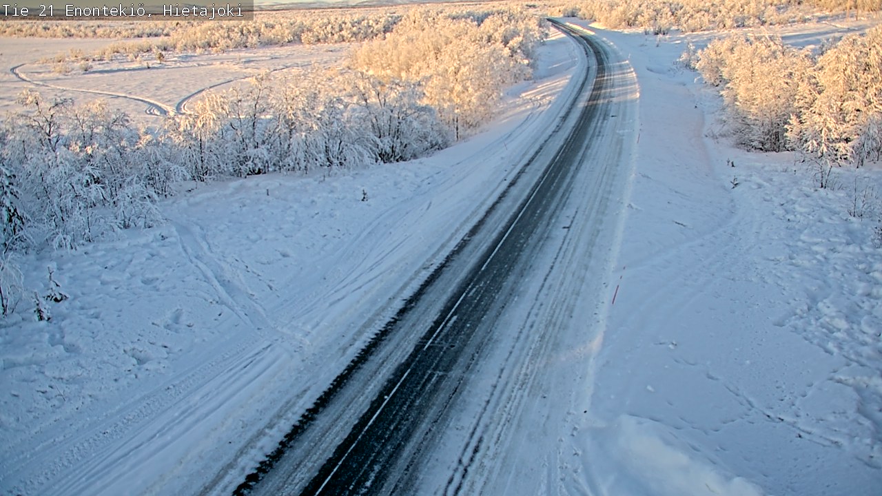 Weather Camera Image Väg 21 Enontekis, Hietajoki, Enontekiö, Lappi
