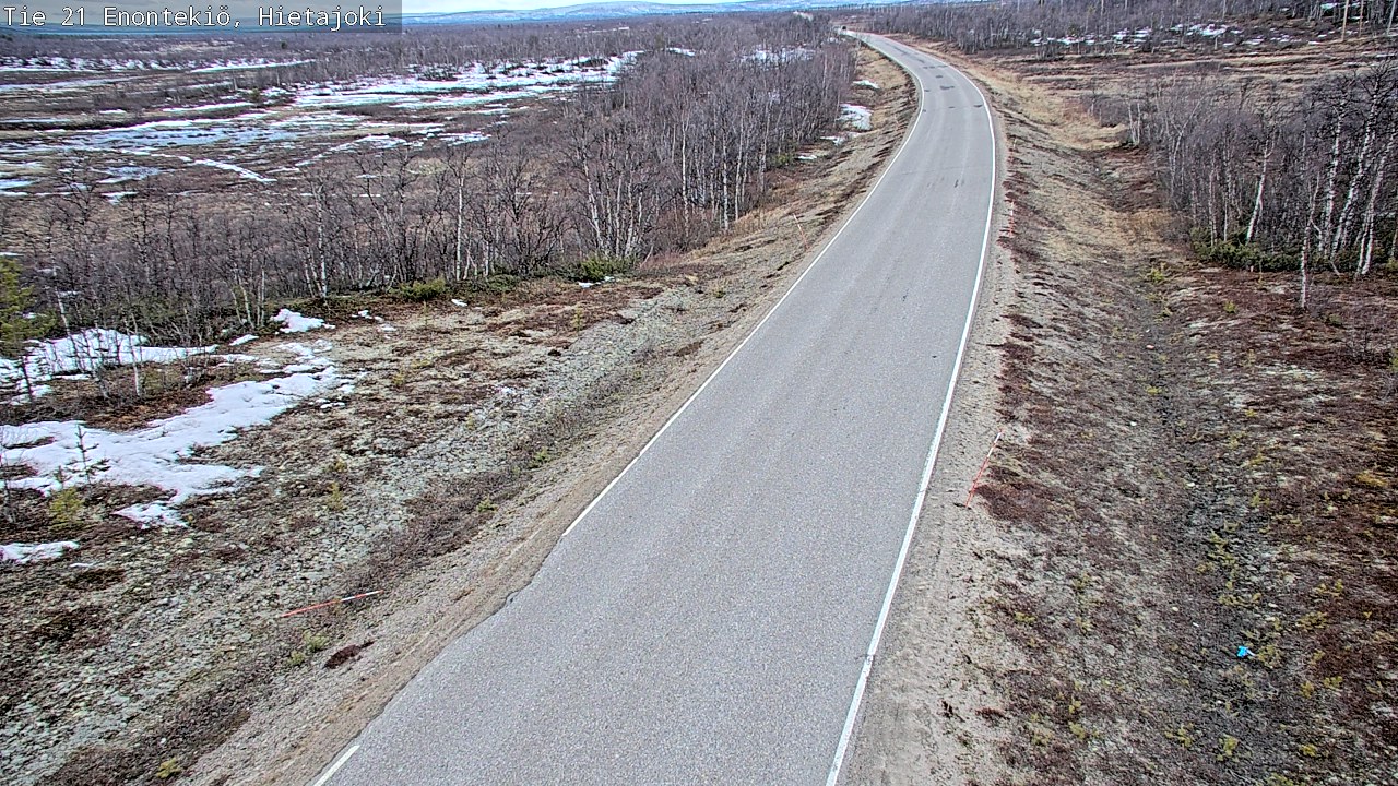 Weather Camera Image Road 21 Enontekiö, Hietajoki, Enontekiö, Lappi