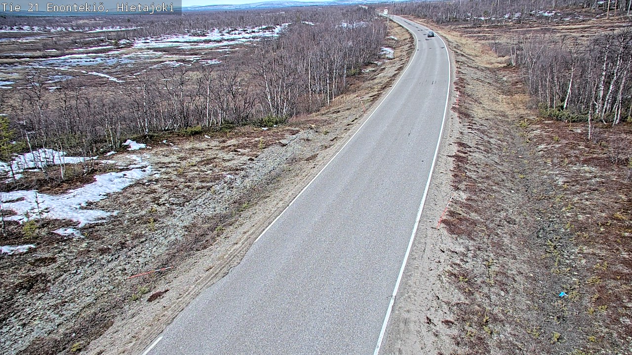 Weather Camera Image Road 21 Enontekiö, Hietajoki, Enontekiö, Lappi