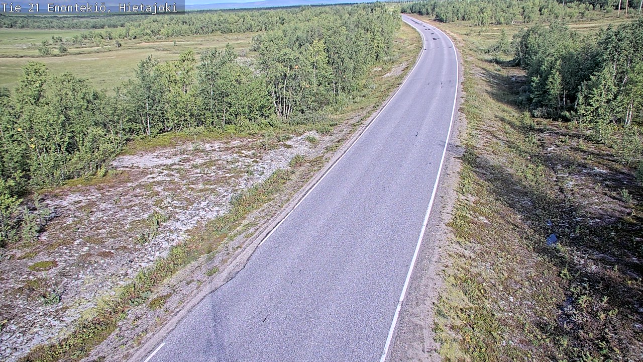 Weather Camera Image Road 21 Enontekiö, Hietajoki, Enontekiö, Lappi