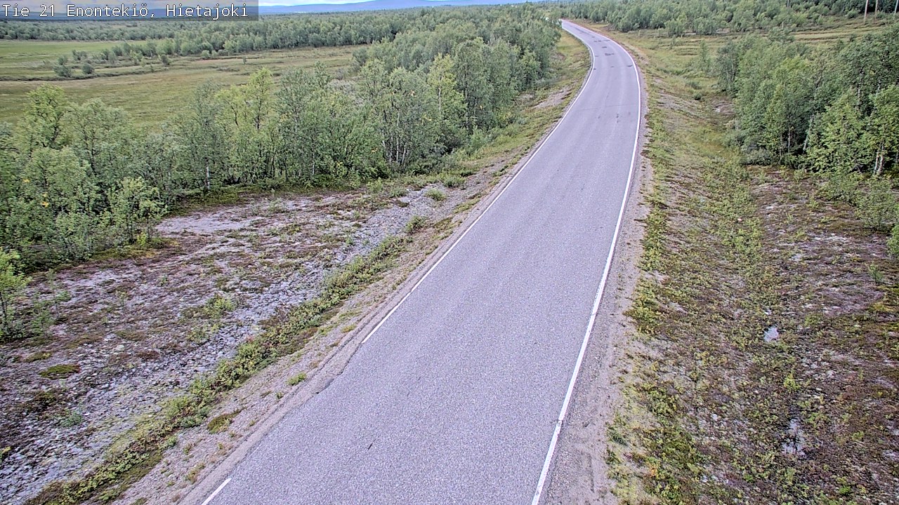 Weather Camera Image Road 21 Enontekiö, Hietajoki, Enontekiö, Lappi