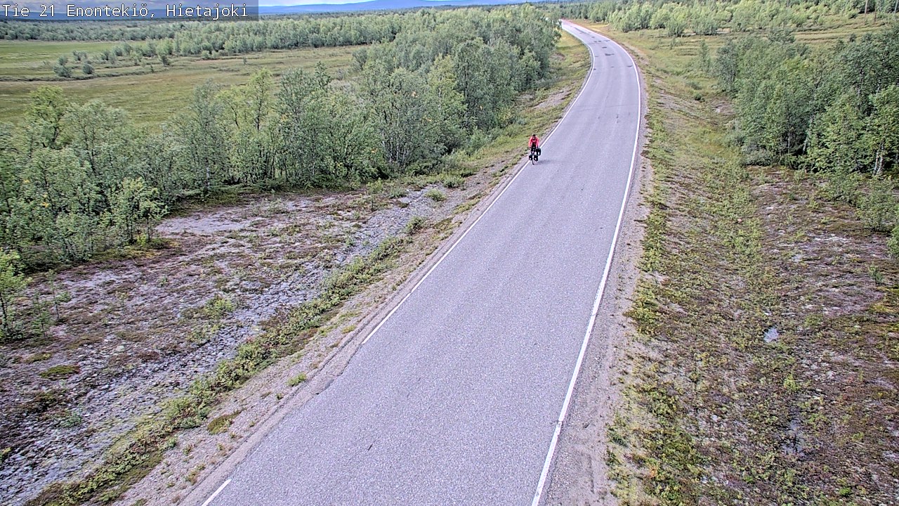 Weather Camera Image Road 21 Enontekiö, Hietajoki, Enontekiö, Lappi