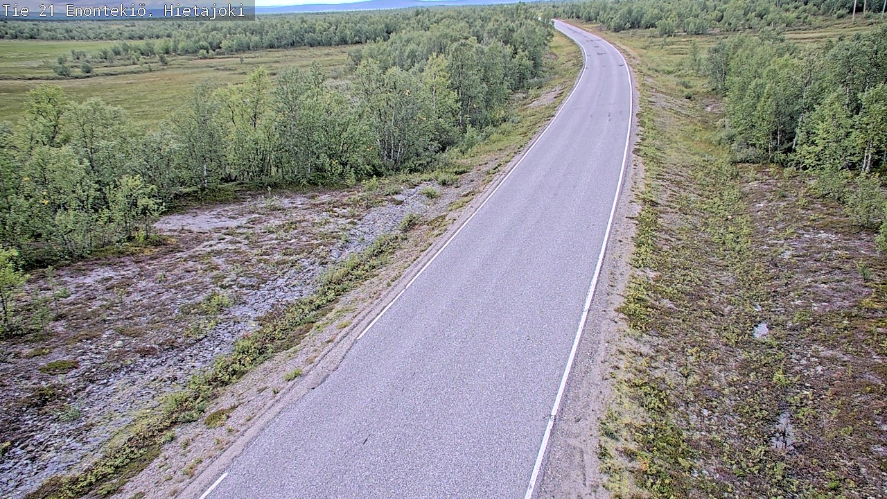 Weather Camera Image Road 21 Enontekiö, Hietajoki, Enontekiö, Lappi