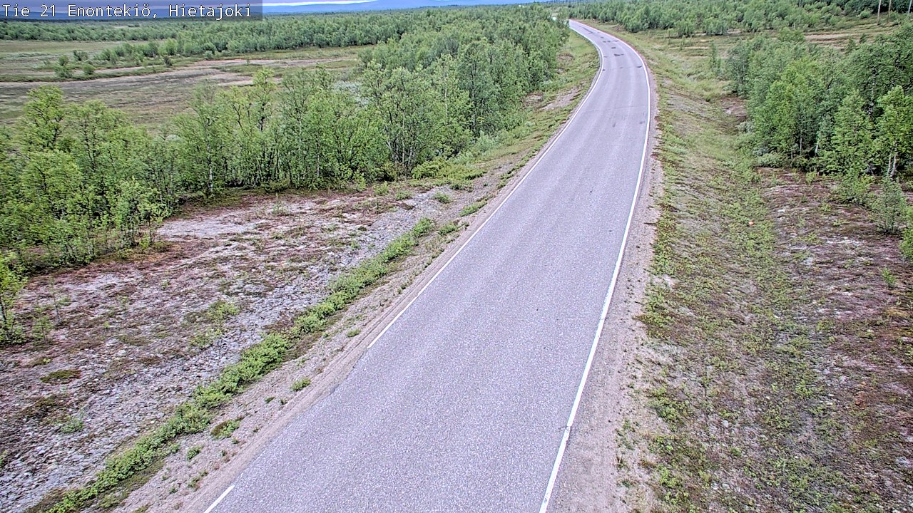 Weather Camera Image Road 21 Enontekiö, Hietajoki, Enontekiö, Lappi